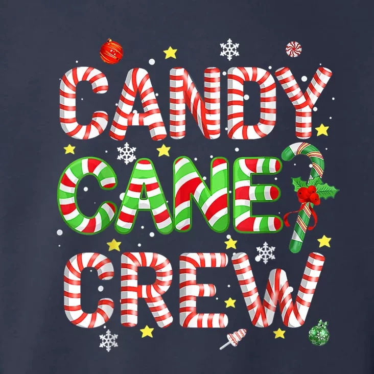 Candy Cane Crew Christmas Candy Love Funny Family Pajama Toddler Hoodie