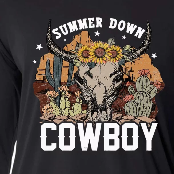 Cowhead cowskull cow beef cows cattle ox bull stall Cooling Performance Long Sleeve Crew