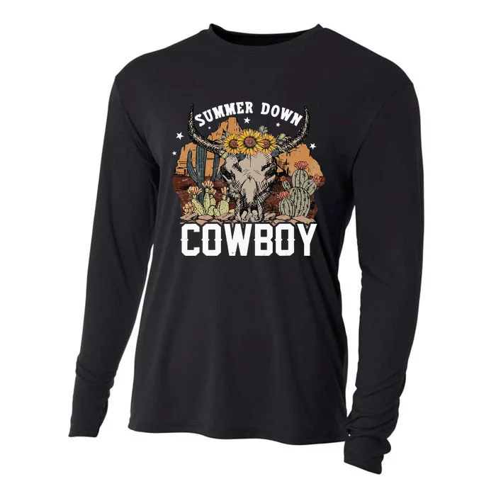 Cowhead cowskull cow beef cows cattle ox bull stall Cooling Performance Long Sleeve Crew