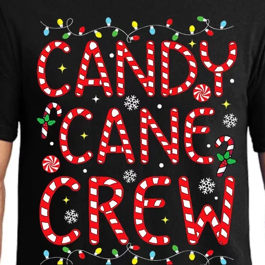 Candy Cane Crew Funny Christmas Candy Cane Lover Xmas Pajama Pajama Set