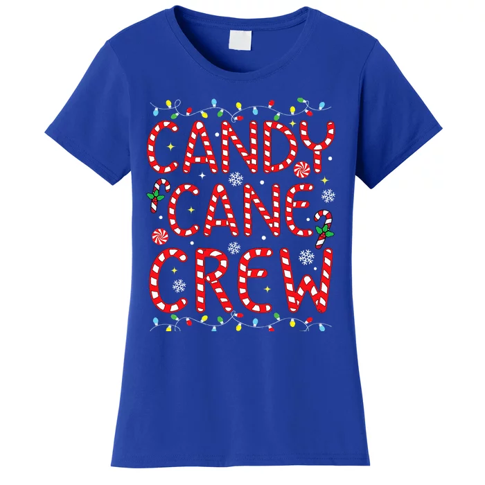 Candy Cane Crew Funny Christmas Candy Cane Lover Xmas Pajama Women's T-Shirt