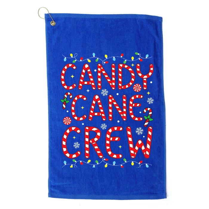 Candy Cane Crew Funny Christmas Candy Cane Lover Xmas Pajama Platinum Collection Golf Towel