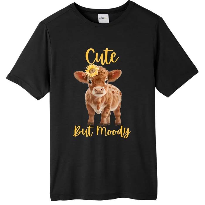 Cute Cowmoody Cow Lovers Farm Cowgirl Baby Cow An Sunflower ChromaSoft Performance T-Shirt