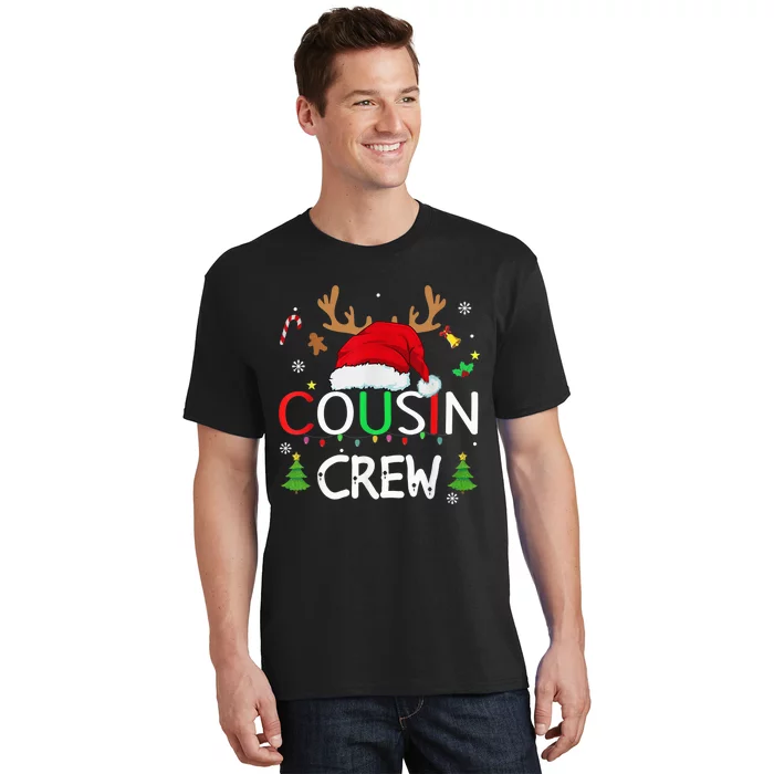 Cousin crew Christmas family Xmas Naughty matching pajamas T-Shirt