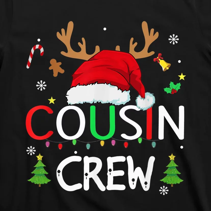 Cousin crew Christmas family Xmas Naughty matching pajamas T-Shirt