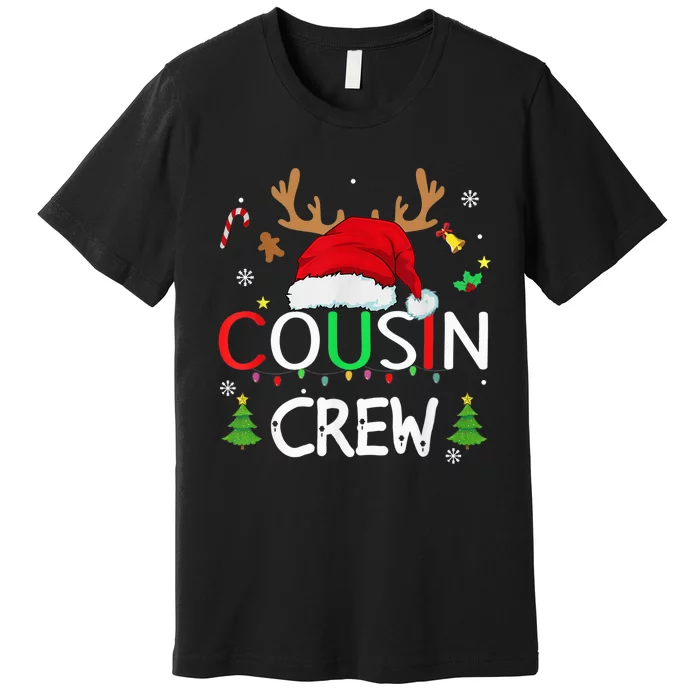 Cousin crew Christmas family Xmas Naughty matching pajamas Premium T-Shirt