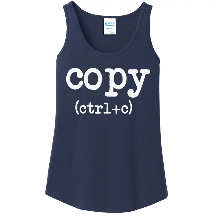 Copy CTRL + C Fathers Day Mothers Day Gifts Ladies Essential Tank