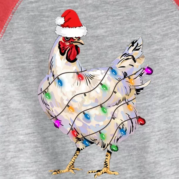 Chicken Christmas Toddler Fine Jersey T-Shirt