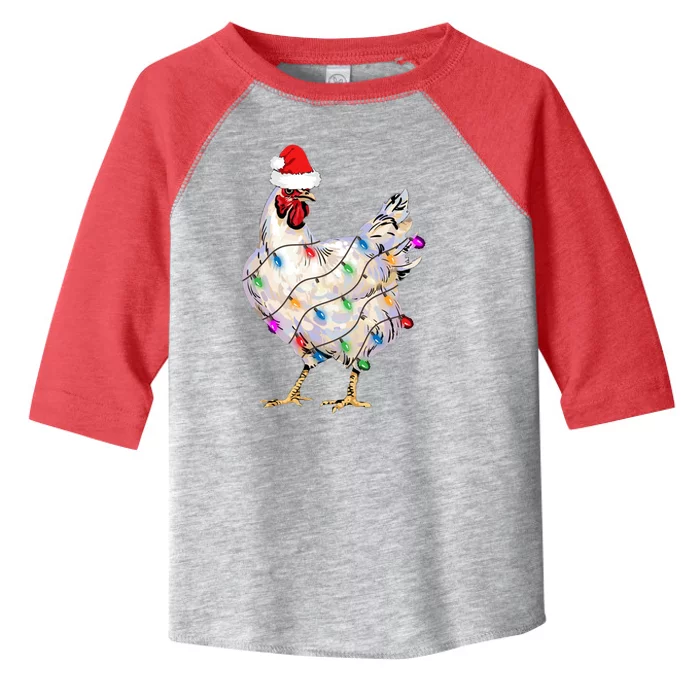 Chicken Christmas Toddler Fine Jersey T-Shirt