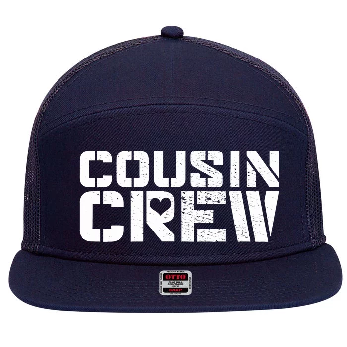 Cousin Crew 7 Panel Mesh Trucker Snapback Hat