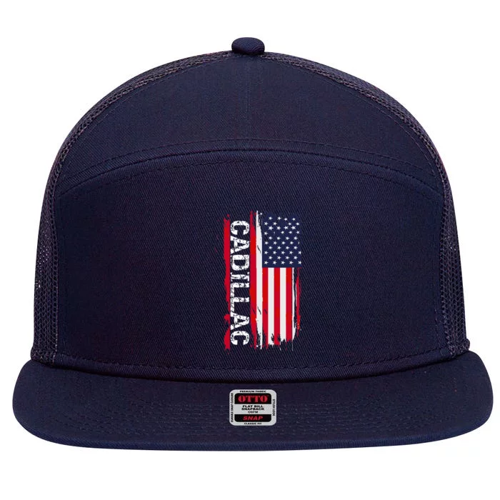 Cadillac City 7 Panel Mesh Trucker Snapback Hat