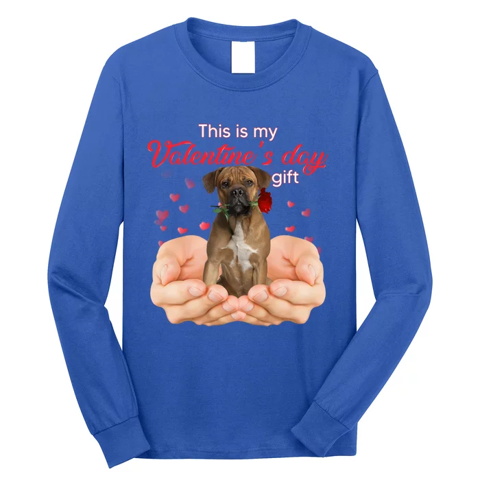 Cute Cane Corso This Is My Valentine's Day Pajama Meaningful Gift Long Sleeve Shirt