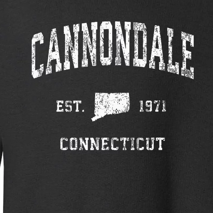 Cannondale Connecticut Ct Vintage Athletic Sports Design Toddler Sweatshirt