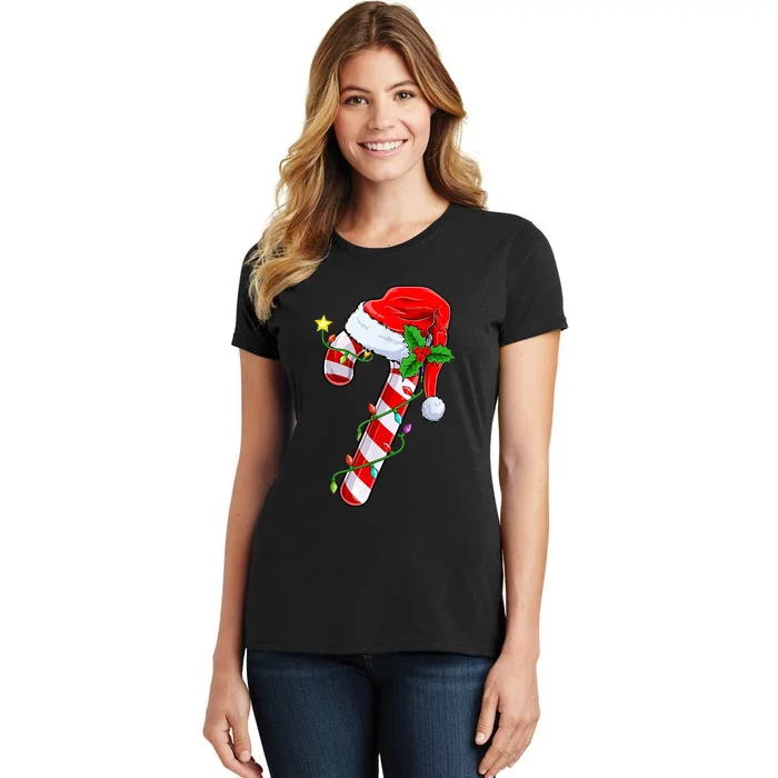 candy cane crew christmas lights family matching xmas Women's T-Shirt