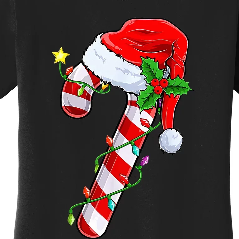 candy cane crew christmas lights family matching xmas Women's T-Shirt