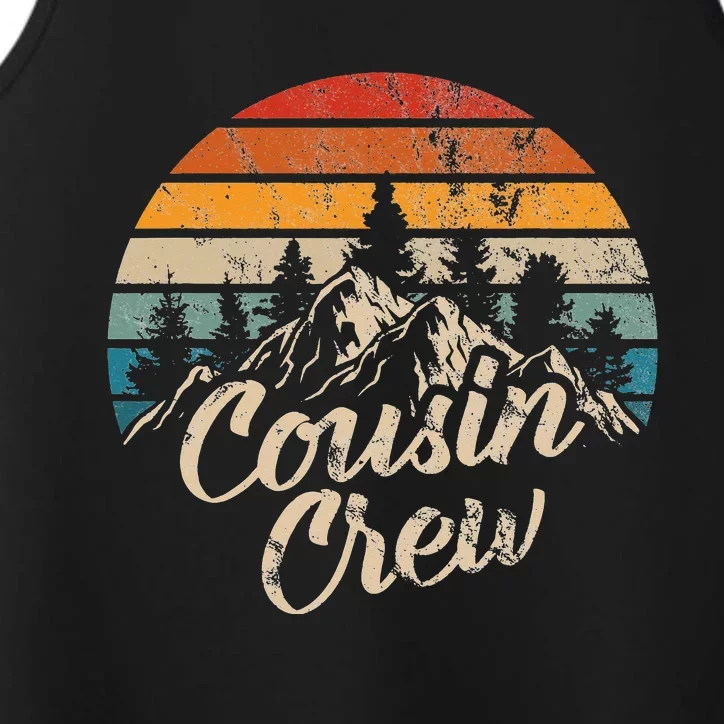 Cousin Crew Camping Outdoor Sunset Summer Performance Tank