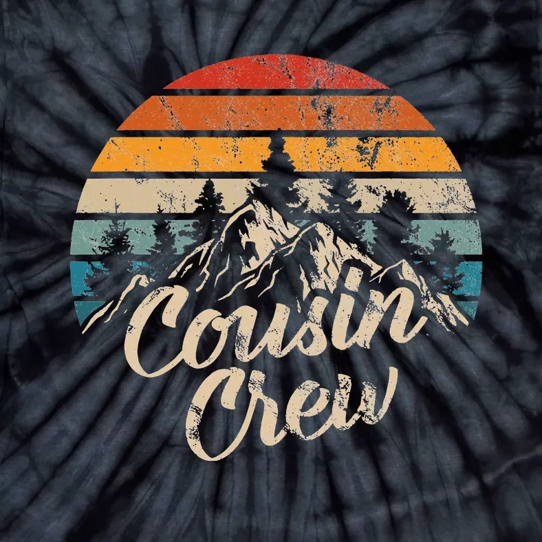 Cousin Crew Camping Outdoor Sunset Summer Tie-Dye T-Shirt