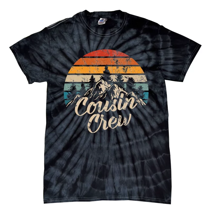 Cousin Crew Camping Outdoor Sunset Summer Tie-Dye T-Shirt