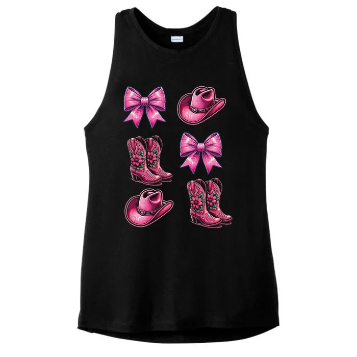 Coquette Cowgirl Ladies Tri-Blend Wicking Tank