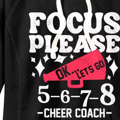 Cheer Coach Cheering Mom Fan Cheerleading Cheerleader Squad Gift Women's Fleece Hoodie