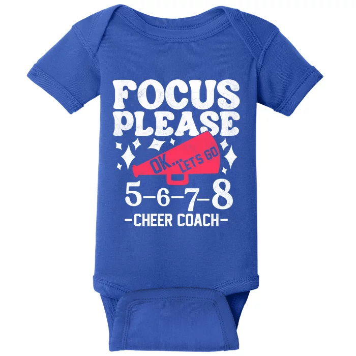 Cheer Coach Cheering Mom Fan Cheerleading Cheerleader Squad Gift Baby Bodysuit