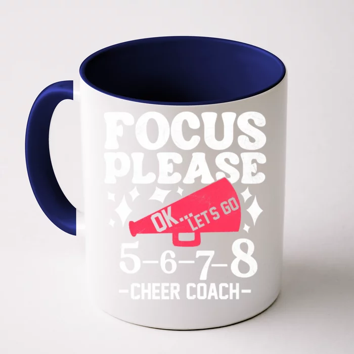 Cheer Coach Cheering Mom Fan Cheerleading Cheerleader Squad Gift Front & Back Coffee Mug