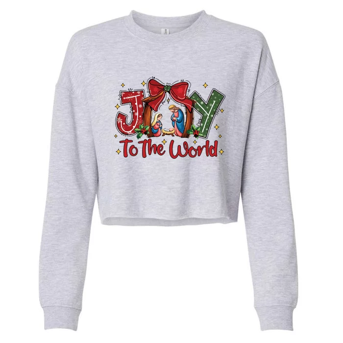 Christian Christmas Cropped Pullover Crew