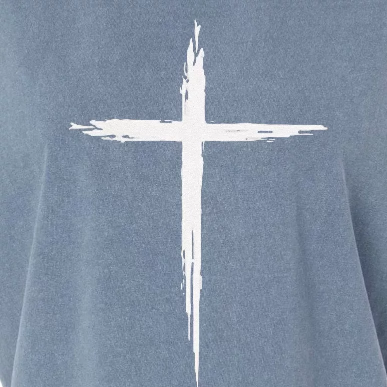 Christian Cross Christians Jesus Christ Cross Garment-Dyed Women's Muscle Tee