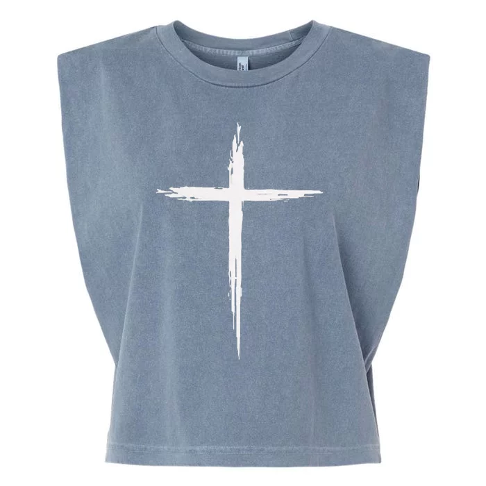 Christian Cross Christians Jesus Christ Cross Garment-Dyed Women's Muscle Tee