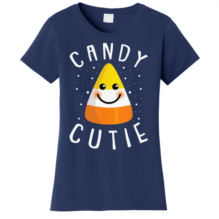 Candy Corn Cutie Lazy Halloween Costume Funny Trick Or Treat Women's T-Shirt