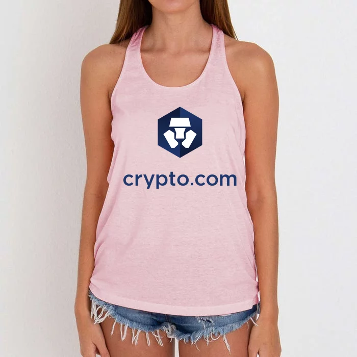 Crypto Com Women's Knotted Racerback Tank