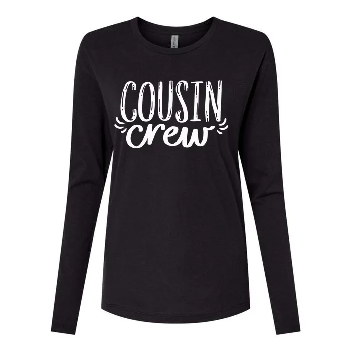 Christmas Cousin Crew Family Funny Gift Womens Cotton Relaxed Long Sleeve T-Shirt