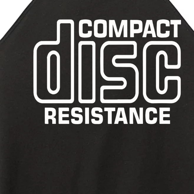 Cd Collectors Compact Disc Resistance Women’s Perfect Tri Rocker Tank