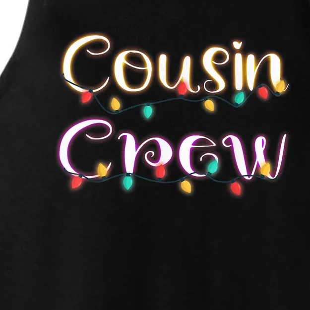 Cousin Crew - Christmas Family Member Group Cousins Ladies Tri-Blend Wicking Tank