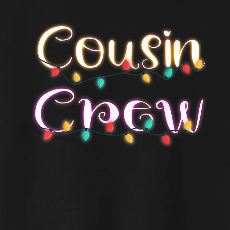 Cousin Crew - Christmas Family Member Group Cousins Women's Crop Top Tee