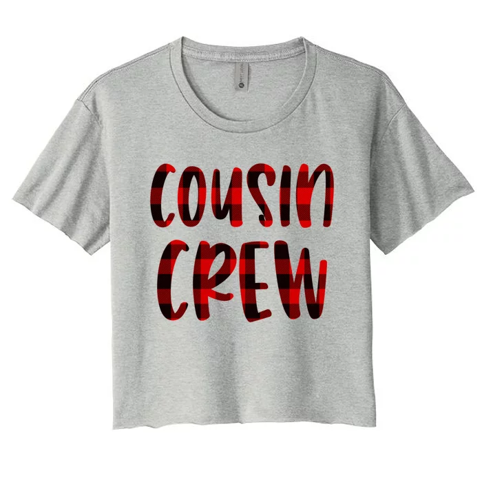 Christmas Cousin Crew Gift Women's Crop Top Tee