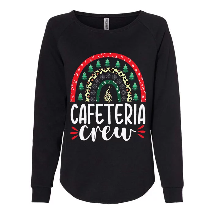 Christmas Cafeteria Crew School Lunch Lady Gnome Rainbow Womens California Wash Sweatshirt