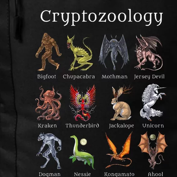 Cryptozoology Cryptid Creatures Fantasy Mythical Monsters Daily Commute Backpack