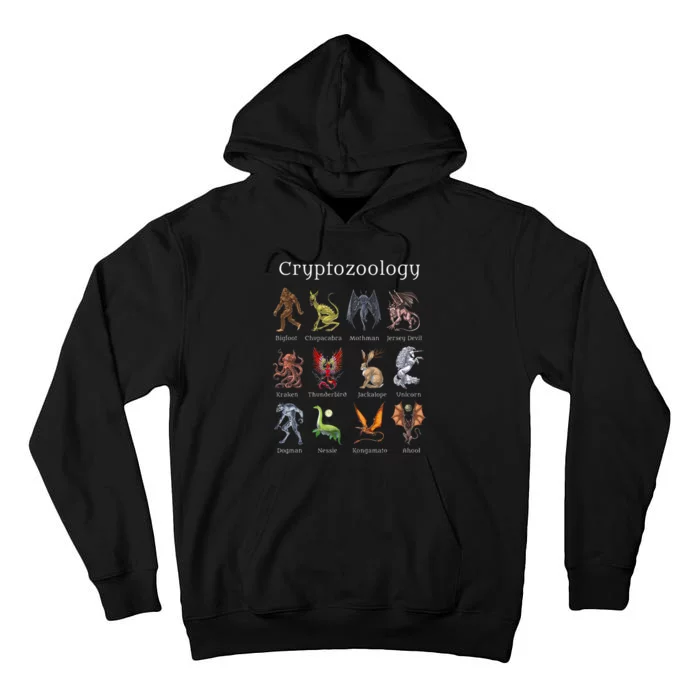 Cryptozoology Cryptid Creatures Fantasy Mythical Monsters Tall Hoodie