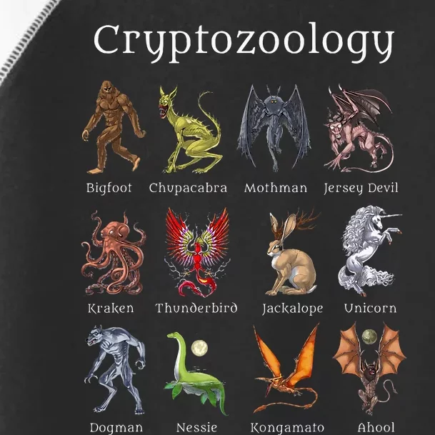 Cryptozoology Cryptid Creatures Fantasy Mythical Monsters Toddler Fine Jersey T-Shirt