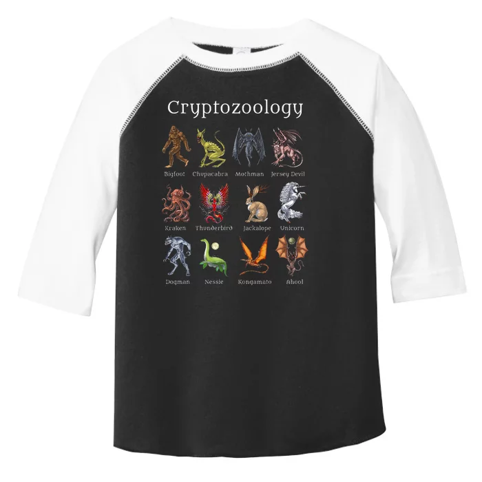 Cryptozoology Cryptid Creatures Fantasy Mythical Monsters Toddler Fine Jersey T-Shirt