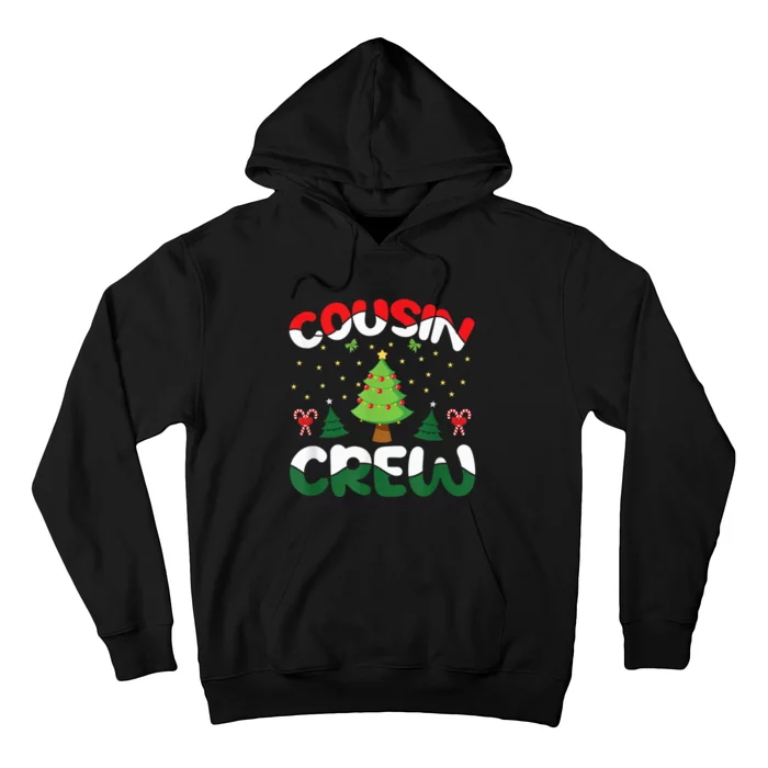 Cousin Crew Christmas Matching Xmas Santa Team Family Hoodie