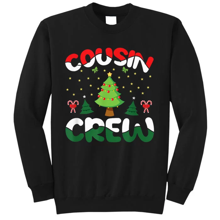 Cousin Crew Christmas Matching Xmas Santa Team Family Tall Sweatshirt