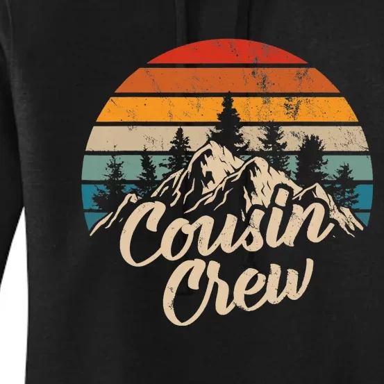 Cousin Crew Camping Outdoor Sunset Summer Camp Women's Pullover Hoodie