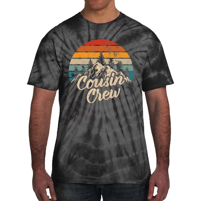 Cousin Crew Camping Outdoor Sunset Summer Camp Tie-Dye T-Shirt