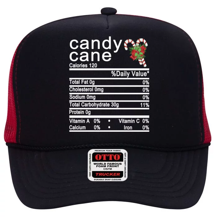 Candy Cane High Crown Mesh Trucker Hat