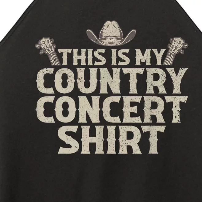 Cool Country Concert For Men Women Country Music Lover Women’s Perfect Tri Rocker Tank