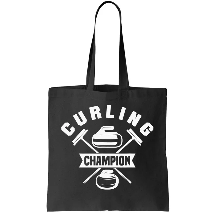 Curling Champion Curler Winter Sports Tote Bag