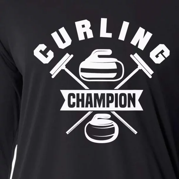 Curling Champion Curler Winter Sports Cooling Performance Long Sleeve Crew