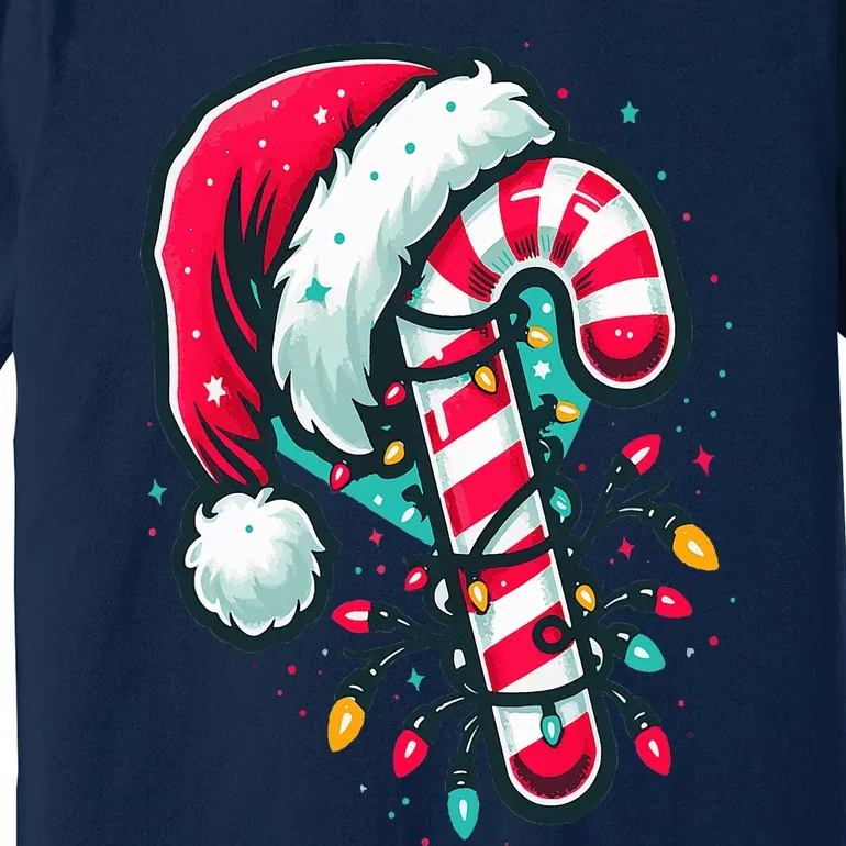 Candy Cane Crew Christmas Lights Family Matching Xmas Premium T-Shirt